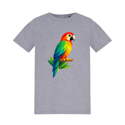 Radiant Macaw Kids' T-shirt - Prism Kingdom Heather Grey colour variant image