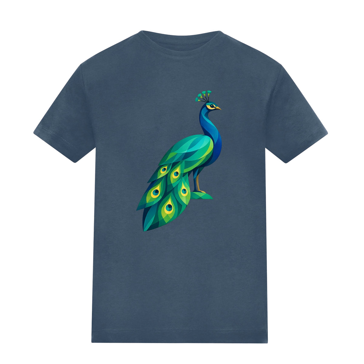 Peacock in Prism Kids' T-shirt - Prism Kingdom Airforce Blue colour variant image