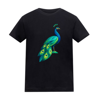 Peacock in Prism Kids' T-shirt - Prism Kingdom Deep Black colour variant image