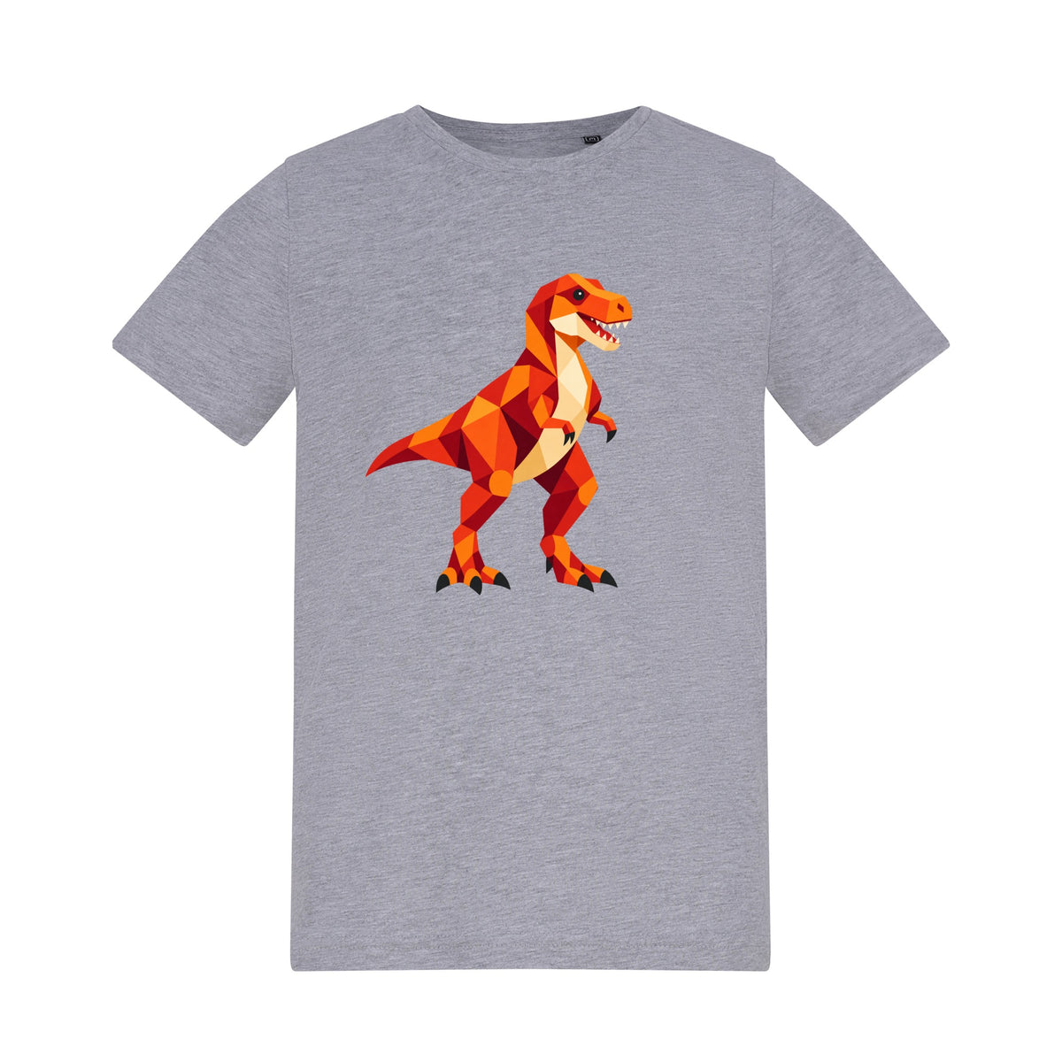 T-Rex Territory Kids' T-shirt - Prism Kingdom Heather Grey colour variant image