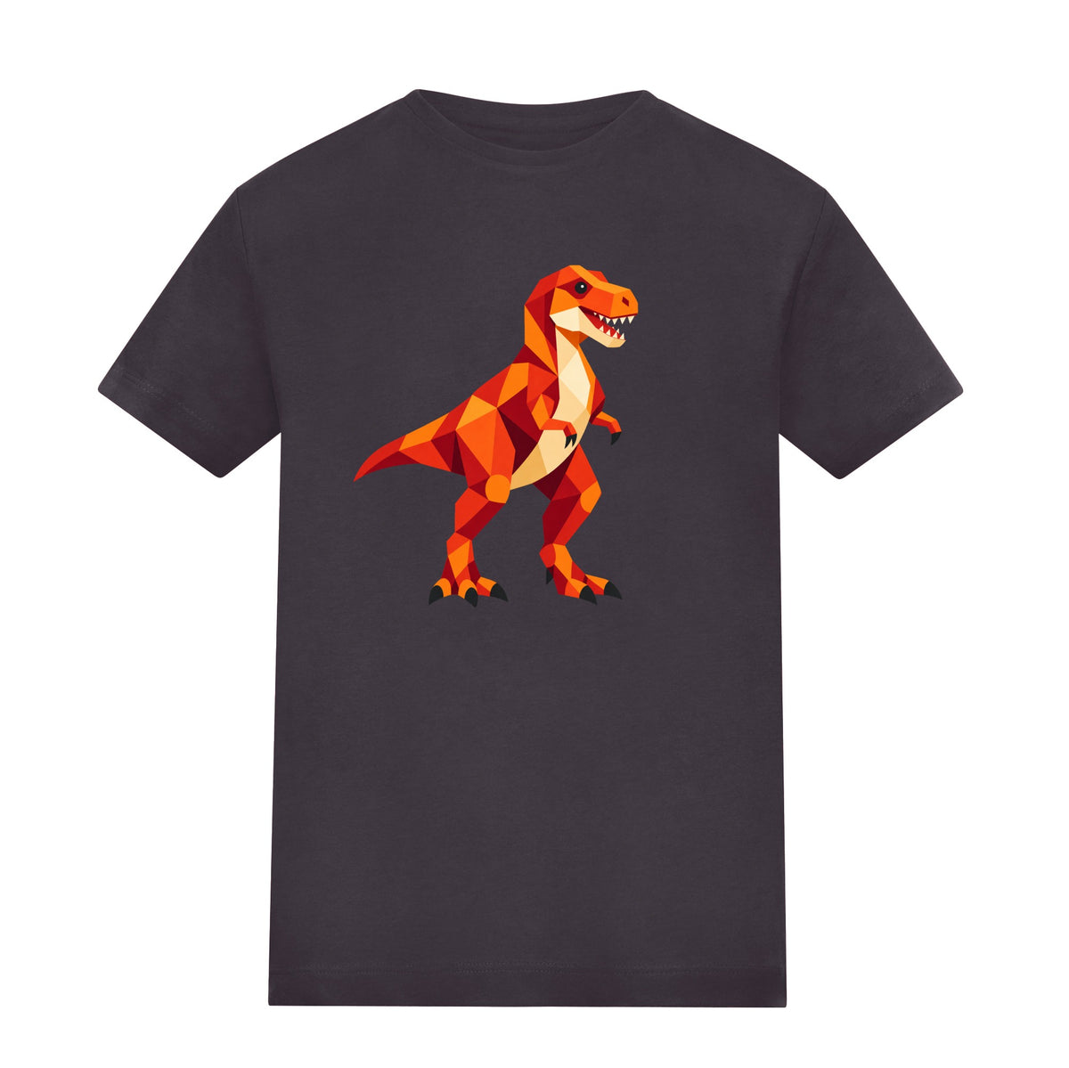 T-Rex Territory Kids' T-shirt - Prism Kingdom Solid Charcoal colour variant image