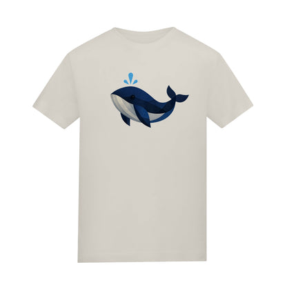 Whale in Blue Kids' T-shirt - Prism Kingdom Natural Stone colour variant image