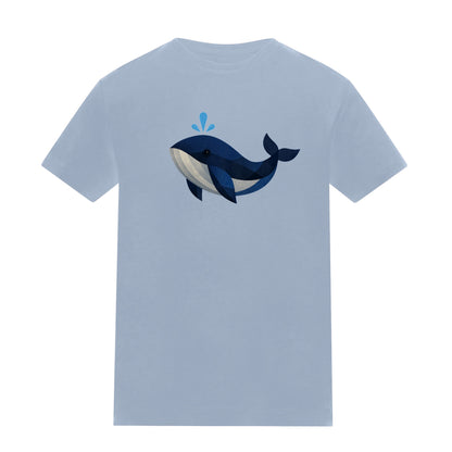 Whale in Blue Kids' T-shirt - Prism Kingdom Sky Blue colour variant image