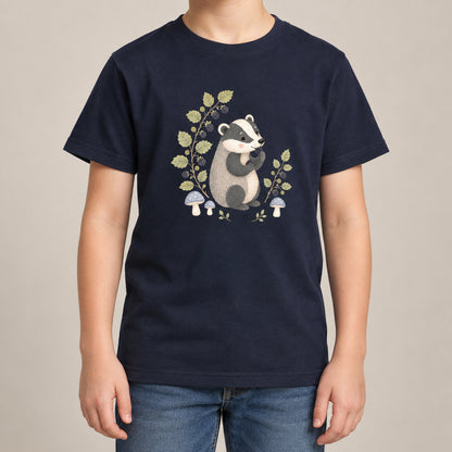 Badger's Blackberry Kids' T-shirt - Once Upon a Woodland lead image