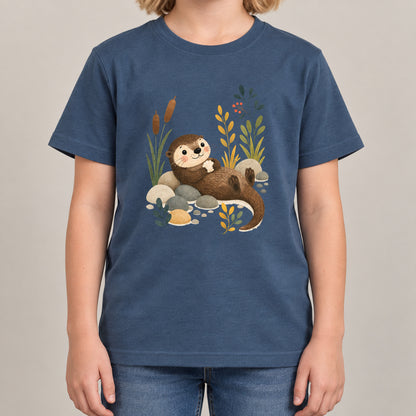 Otter by the Reeds Kids' T-shirt - Once Upon a Woodland lead image
