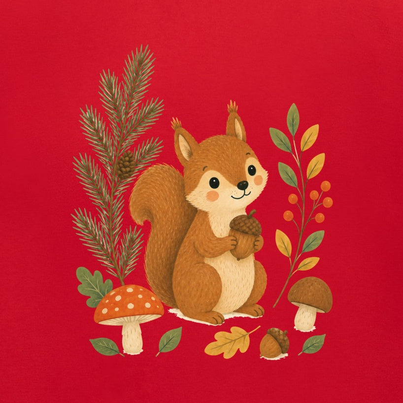 Squirrel's Autumn Store Kids' T-shirt - Once Upon a Woodland gallery image 2