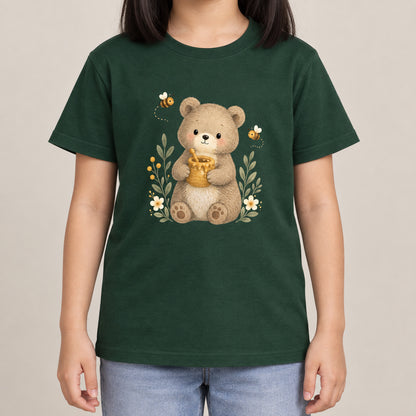 Bear and the Honey Bees Kids' T-shirt - Once Upon a Woodland lead image