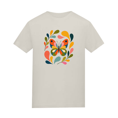 Wings in Bloom Kids' T-shirt - Freeform Fauna Natural Stone colour variant image