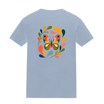 Wings in Bloom Kids' T-shirt - Freeform Fauna Sky Blue colour variant image