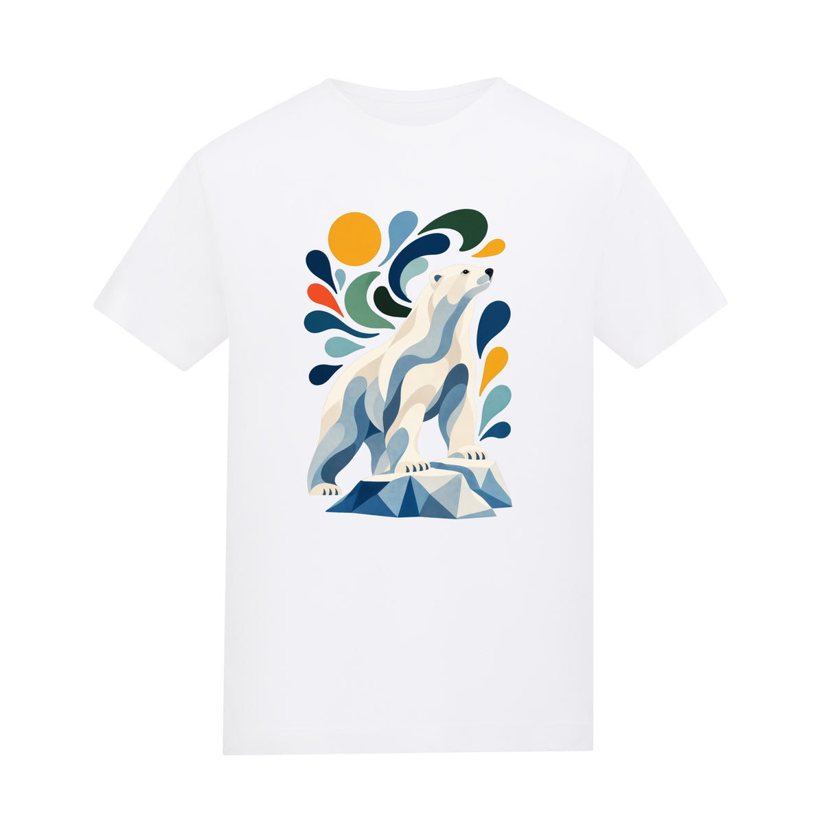 Arctic Resolve Kids' T-shirt - Freeform Fauna Arctic White colour variant image