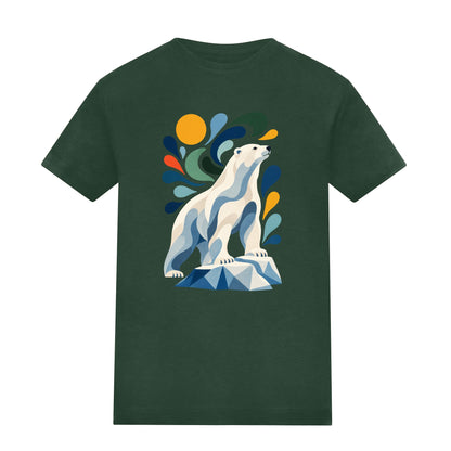 Arctic Resolve Kids' T-shirt - Freeform Fauna Bottle Green colour variant image