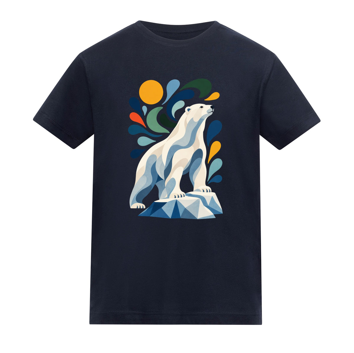 Arctic Resolve Kids' T-shirt - Freeform Fauna French Navy colour variant image