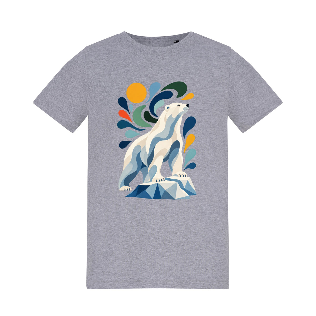 Arctic Resolve Kids' T-shirt - Freeform Fauna Heather Grey colour variant image