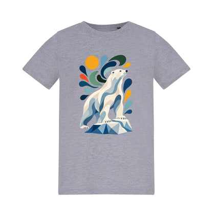 Arctic Resolve Kids' T-shirt - Freeform Fauna Heather Grey colour variant image
