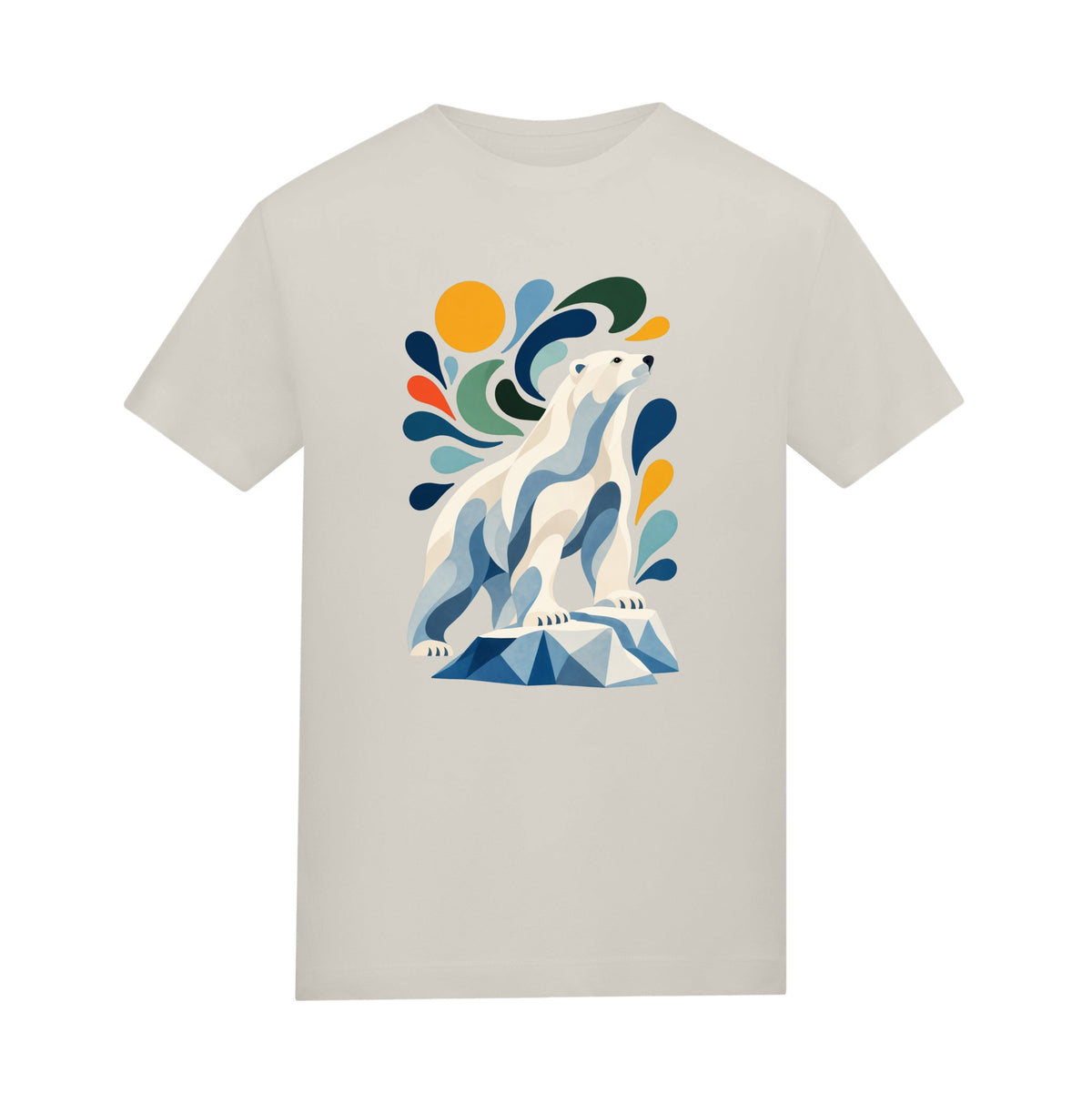 Arctic Resolve Kids' T-shirt - Freeform Fauna Natural Stone colour variant image