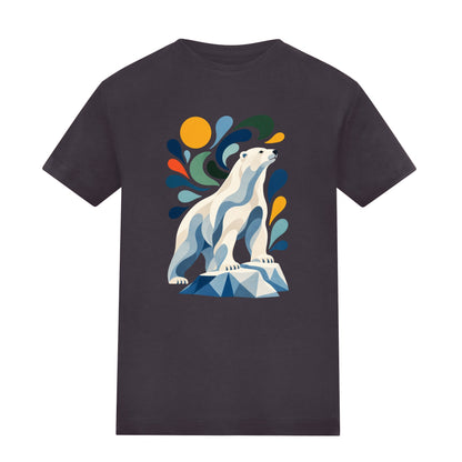 Arctic Resolve Kids' T-shirt - Freeform Fauna Solid Charcoal colour variant image