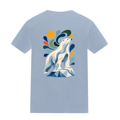 Arctic Resolve Kids' T-shirt - Freeform Fauna Sky Blue colour variant image