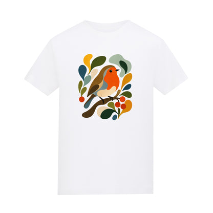 Hedgerow Harmony Kids' T-shirt - Freeform Fauna Arctic White colour variant image