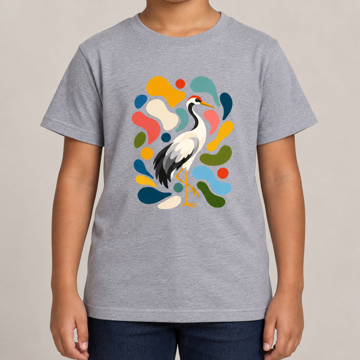 Stillness and Grace Kids' T-shirt - Freeform Fauna lead image