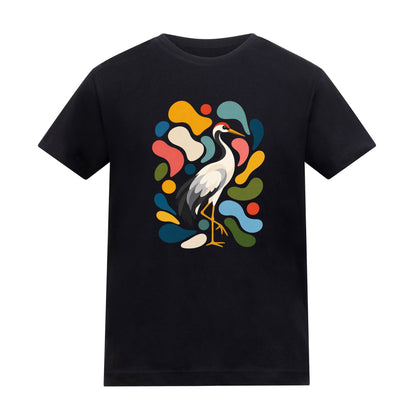Stillness and Grace Kids' T-shirt - Freeform Fauna Deep Black colour variant image