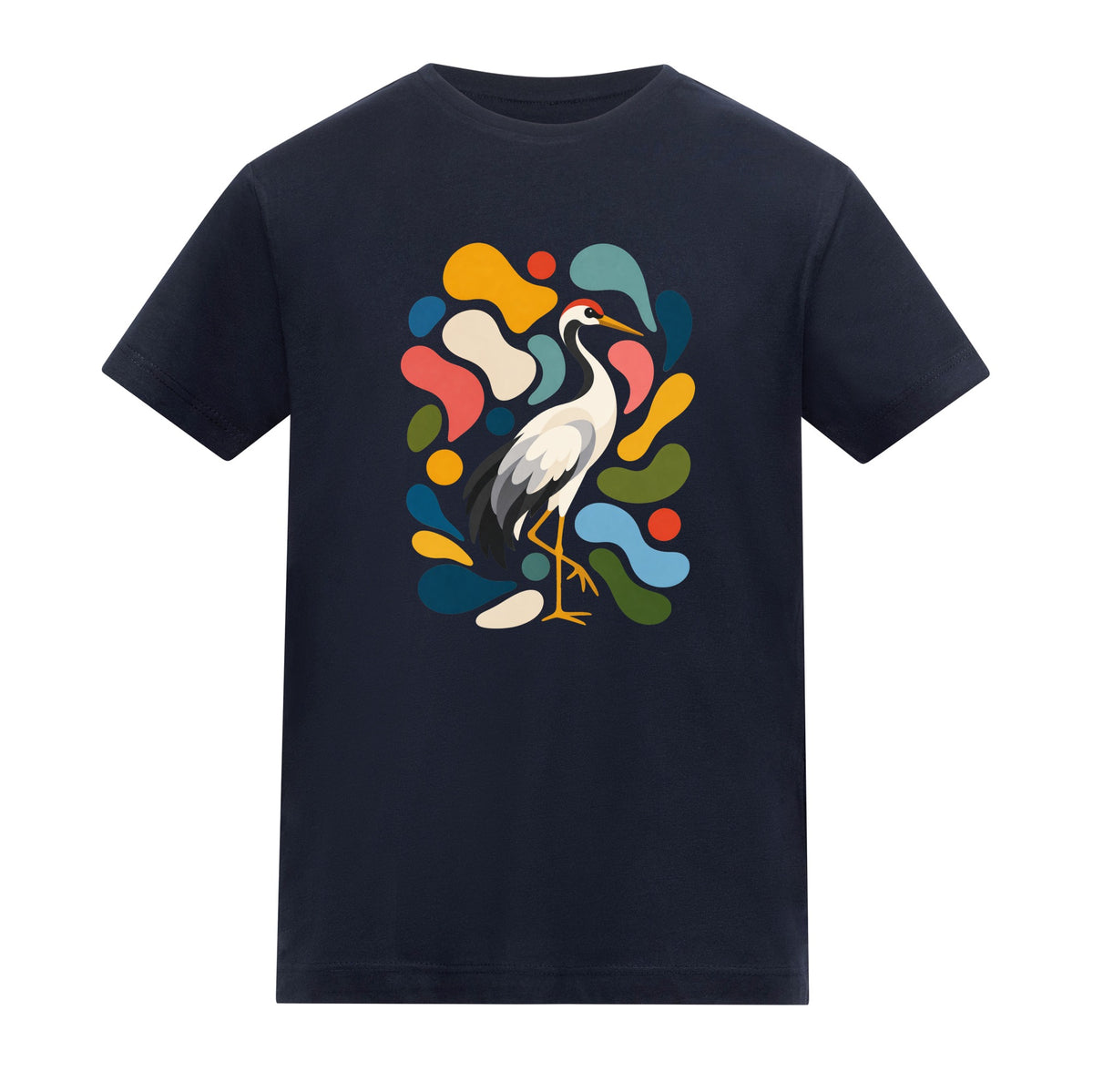 Stillness and Grace Kids' T-shirt - Freeform Fauna French Navy colour variant image