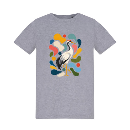 Stillness and Grace Kids' T-shirt - Freeform Fauna Heather Grey colour variant image