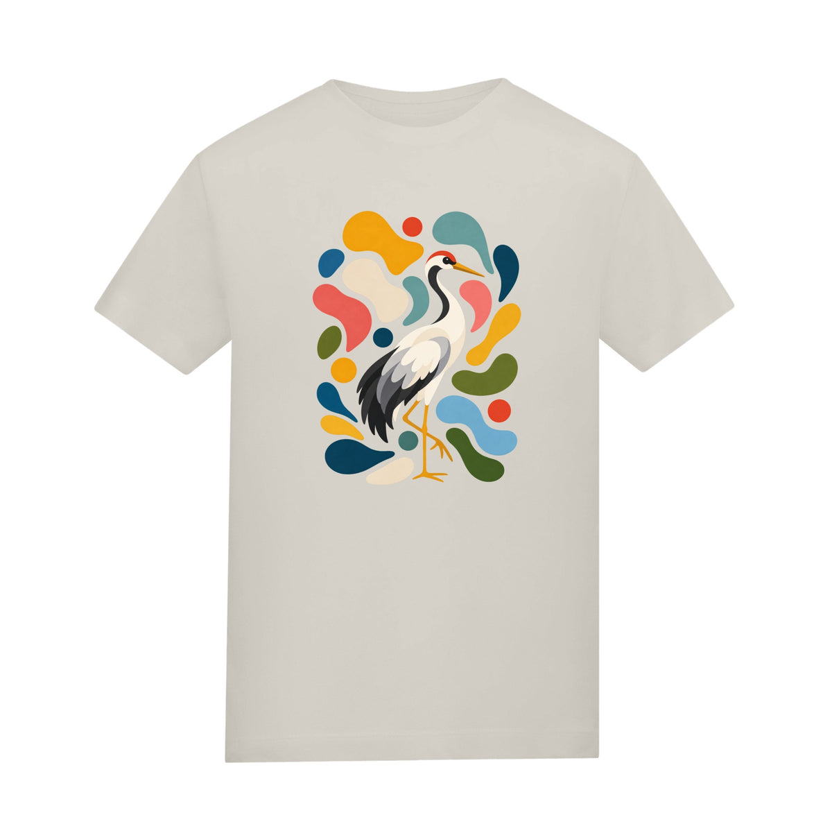 Stillness and Grace Kids' T-shirt - Freeform Fauna Natural Stone colour variant image