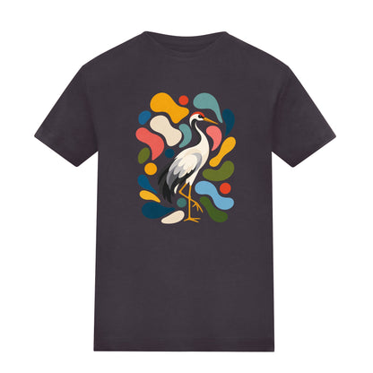 Stillness and Grace Kids' T-shirt - Freeform Fauna Solid Charcoal colour variant image