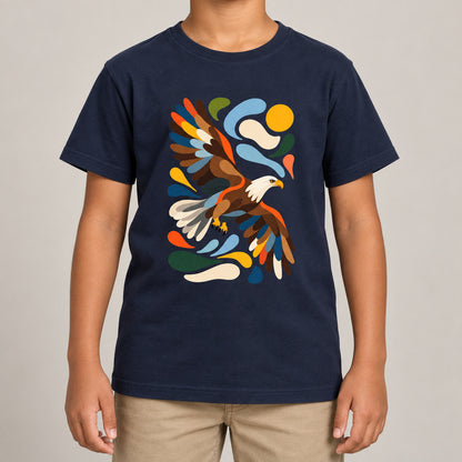 Skybound Spirit Kids' T-shirt - Freeform Fauna lead image