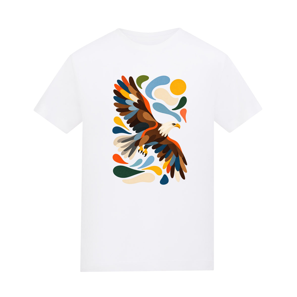 Skybound Spirit Kids' T-shirt - Freeform Fauna Arctic White colour variant image