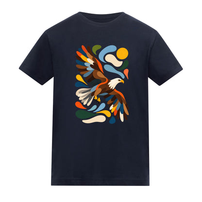 Skybound Spirit Kids' T-shirt - Freeform Fauna French Navy colour variant image