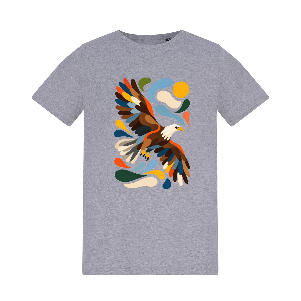 Skybound Spirit Kids' T-shirt - Freeform Fauna Heather Grey colour variant image