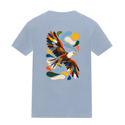 Skybound Spirit Kids' T-shirt - Freeform Fauna Sky Blue colour variant image