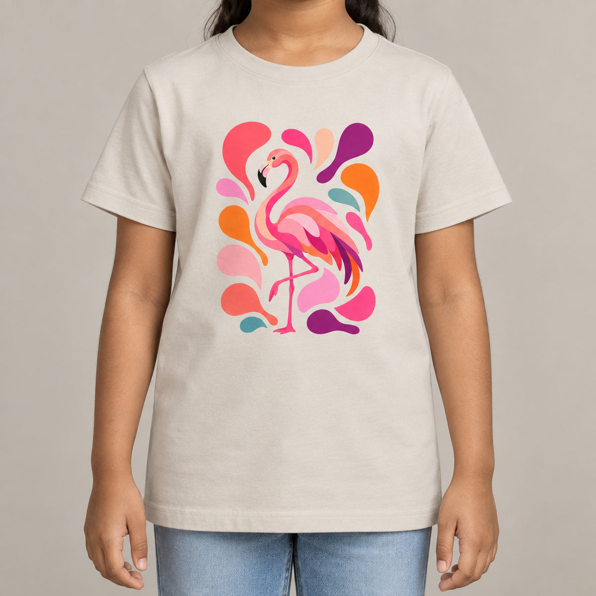 Blush in Motion Kids' T-shirt - Freeform Fauna lead image