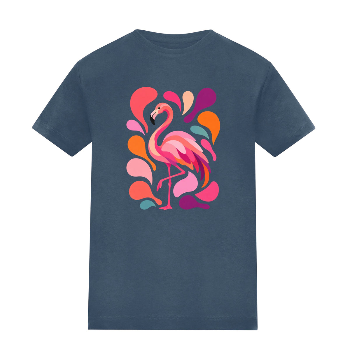 Blush in Motion Kids' T-shirt - Freeform Fauna Airforce Blue colour variant image