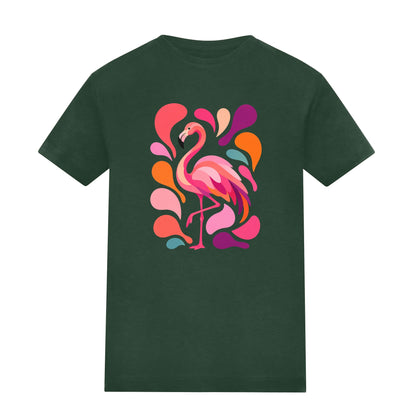 Blush in Motion Kids' T-shirt - Freeform Fauna Bottle Green colour variant image