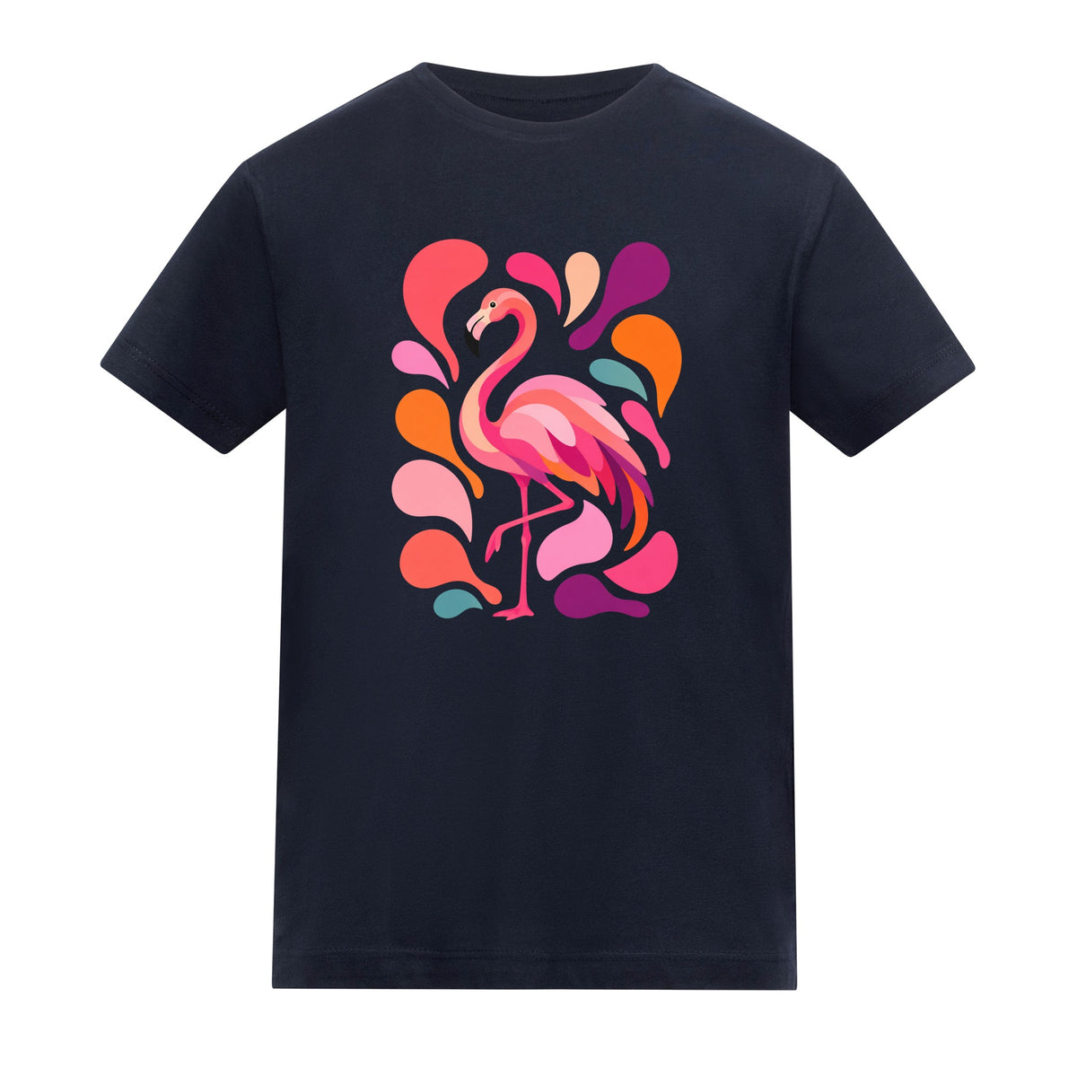 Blush in Motion Kids' T-shirt - Freeform Fauna French Navy colour variant image