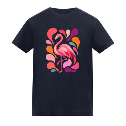 Blush in Motion Kids' T-shirt - Freeform Fauna French Navy colour variant image