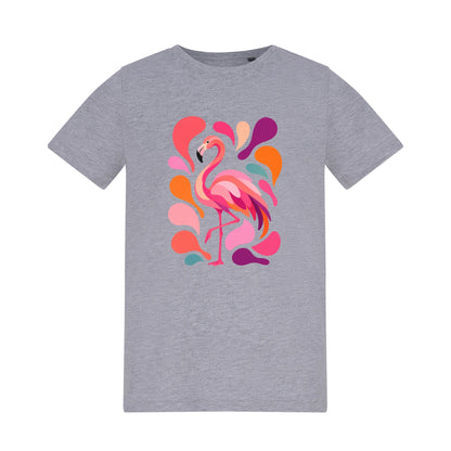 Blush in Motion Kids' T-shirt - Freeform Fauna Heather Grey colour variant image