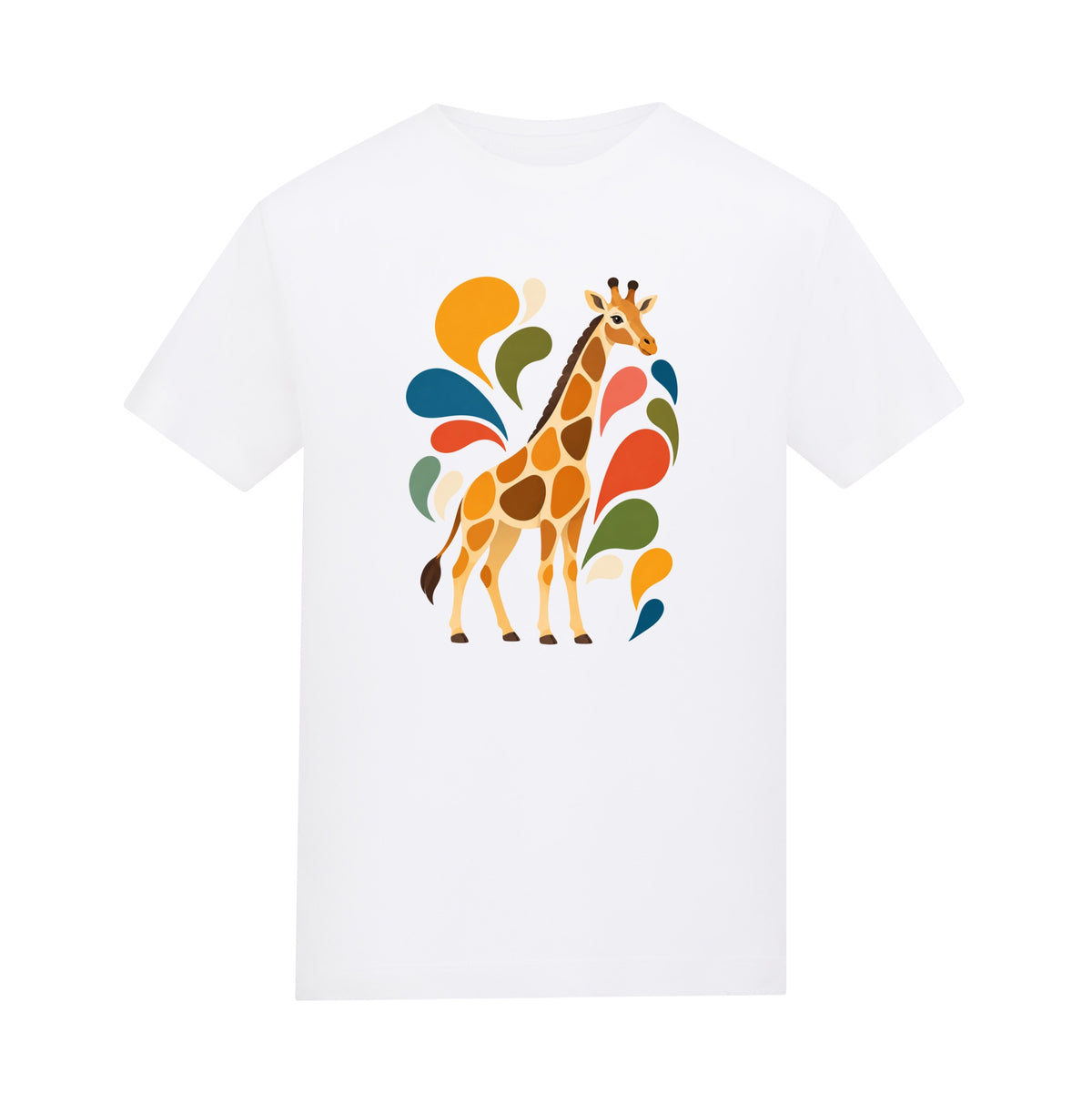 Sunlit Safari Kids' T-shirt - Freeform Fauna Arctic White colour variant image