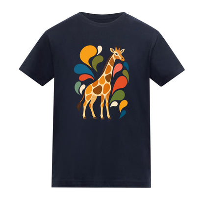 Sunlit Safari Kids' T-shirt - Freeform Fauna French Navy colour variant image