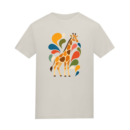 Sunlit Safari Kids' T-shirt - Freeform Fauna Natural Stone colour variant image
