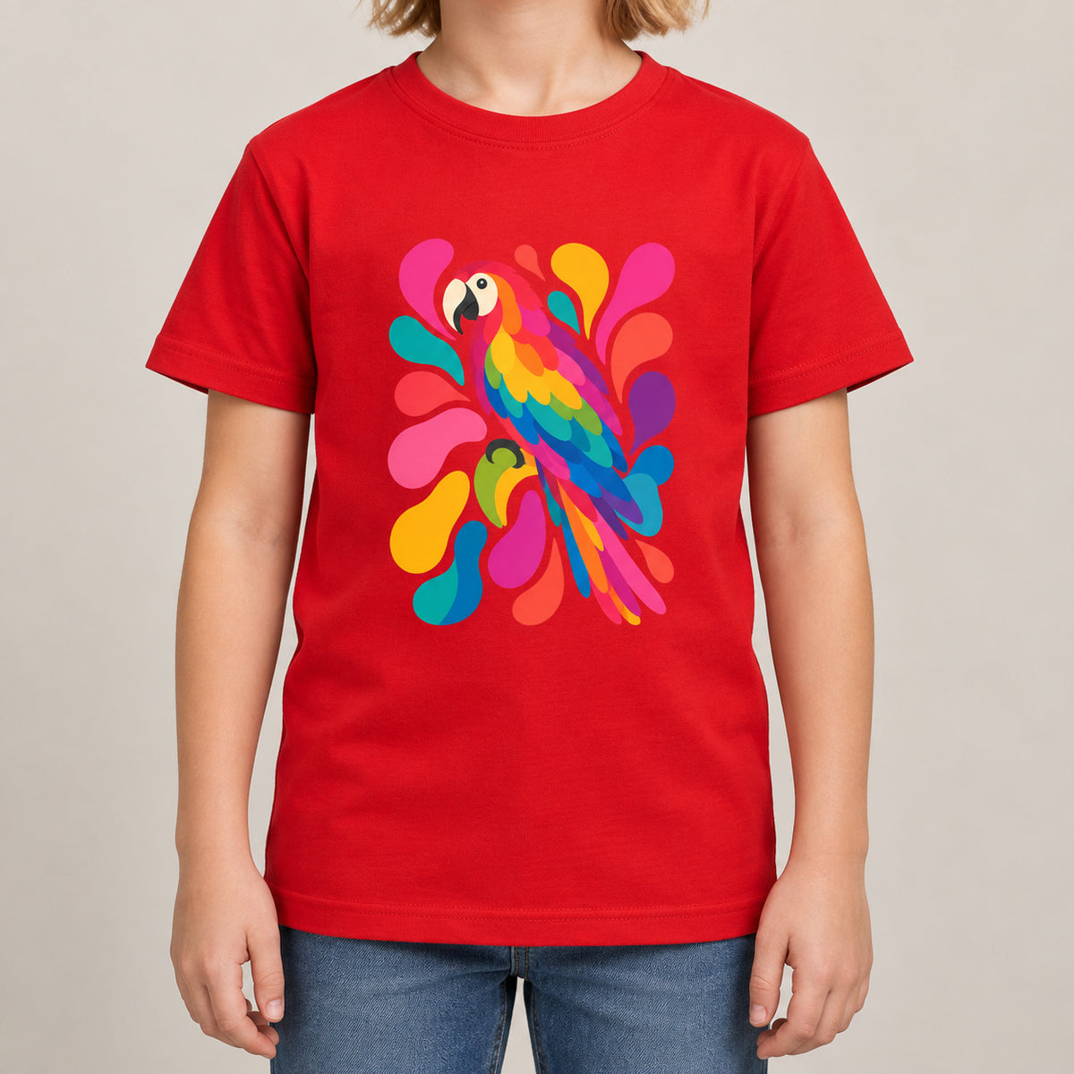 Tropical Burst Kids' T-shirt - Freeform Fauna lead image