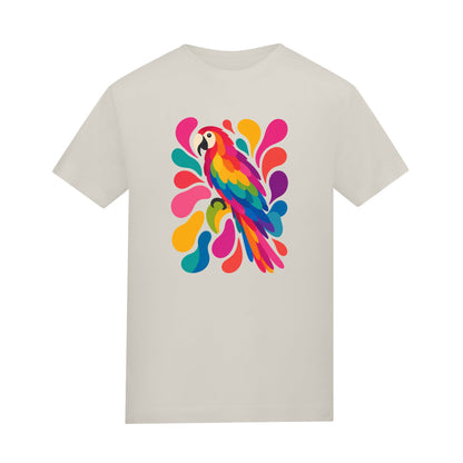 Tropical Burst Kids' T-shirt - Freeform Fauna Natural Stone colour variant image