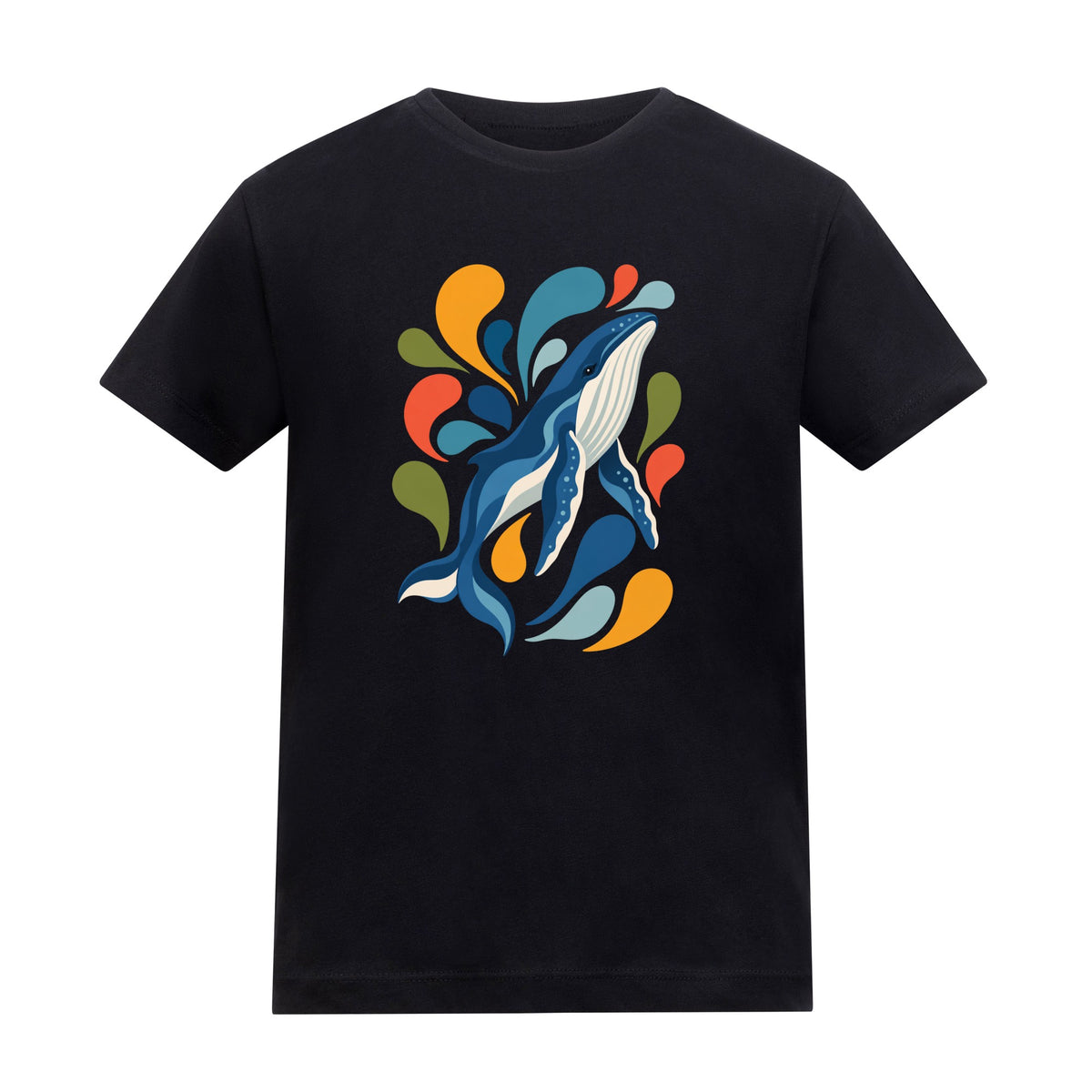 Ocean Song Kids' T-shirt - Freeform Fauna Deep Black colour variant image