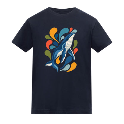 Ocean Song Kids' T-shirt - Freeform Fauna French Navy colour variant image