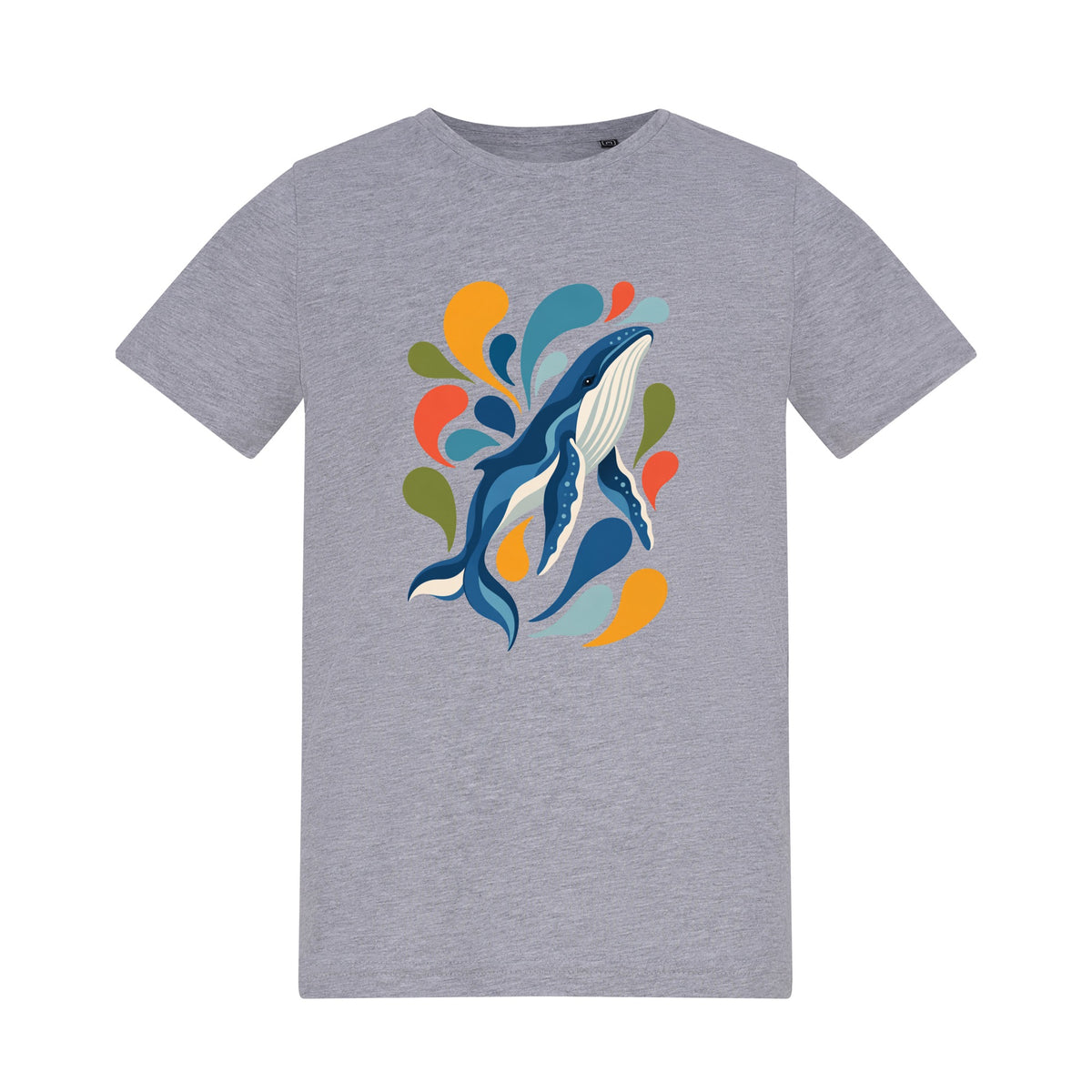 Ocean Song Kids' T-shirt - Freeform Fauna Heather Grey colour variant image