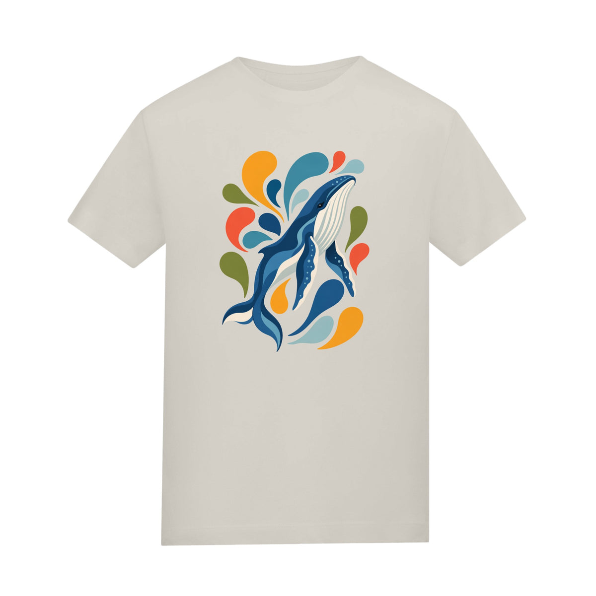 Ocean Song Kids' T-shirt - Freeform Fauna Natural Stone colour variant image