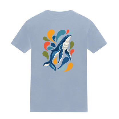 Ocean Song Kids' T-shirt - Freeform Fauna Sky Blue colour variant image