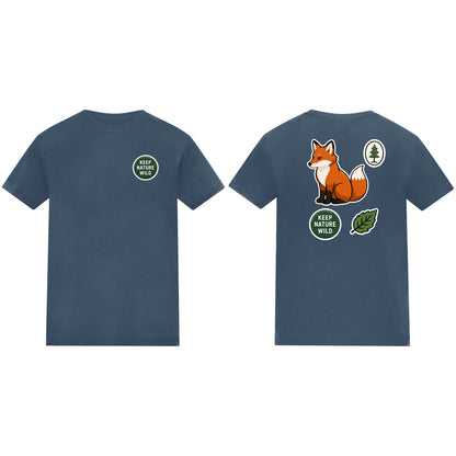 Keep Nature Wild Kids' T-shirt - Badges of the Wild Airforce Blue colour variant image
